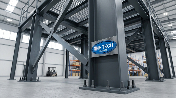 Cột trụ chịu lực của kệ sàn mezzanine