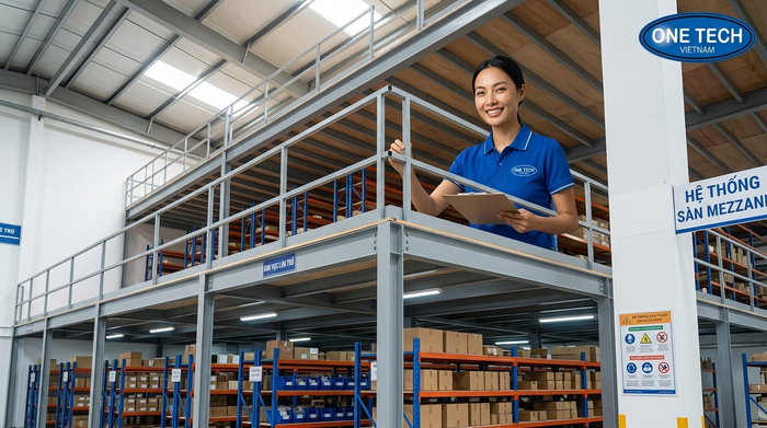 Nghiệm thu kệ sàn mezzanine sau khi lắp đặt