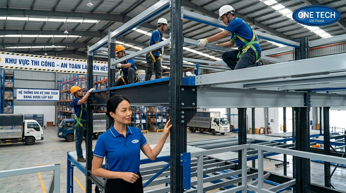 Quy trình lắp đặt kệ mezzanine tại Lâm Đồng