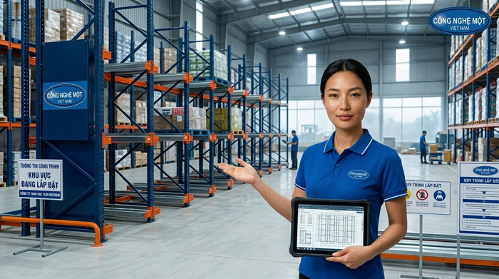 Quy trình triển khai kệ Radio Shuttle tại Lâm Đồng