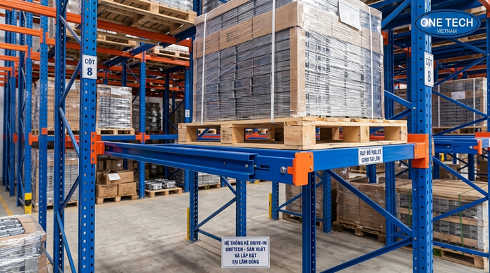 Ray đỡ pallet của kệ drive in Lâm Đồng