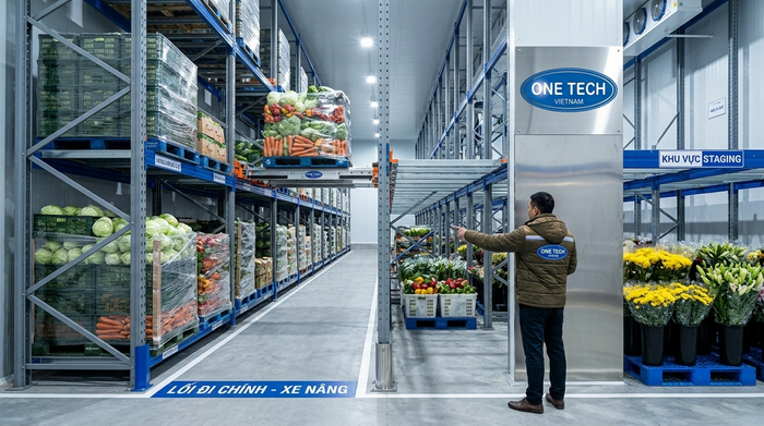 Thiết kế kệ Radio Shuttle cho kho lạnh và kho nông sản tại Lâm Đồng