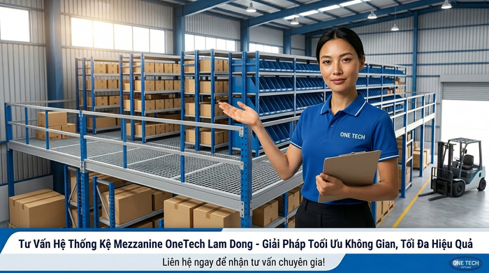 Tư vấn kệ sàn mezzanine Lâm Đồng bởi đội ngũ kỹ thuật OneTech
