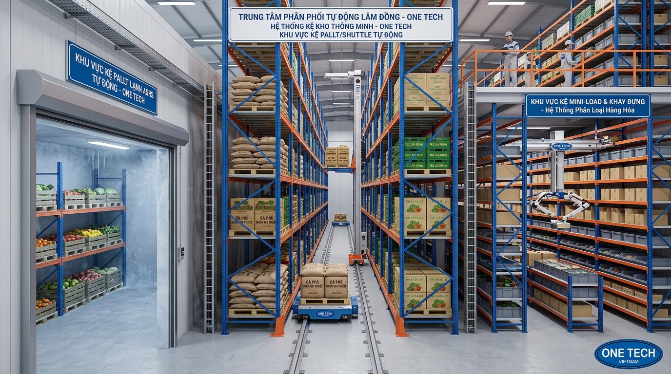 Mô hình kệ kho ASRS phù hợp tại Lâm Đồng Các mô hình kệ kho ASRS Lâm Đồng cho pallet, thùng hàng và kho lạnh