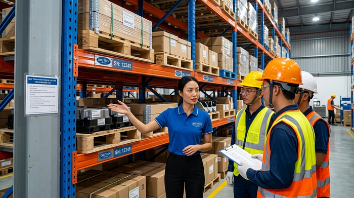 Đào tạo quy trình nhập xuất và bàn giao kho trung chuyển cho nhân sự vận hành
