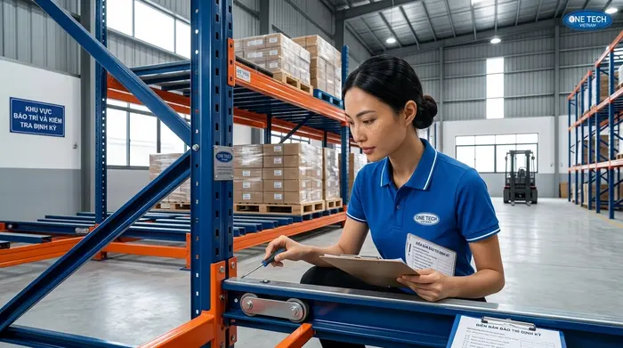Bảo trì định kỳ kệ Push Back Kiểm tra và bảo trì định kỳ hệ thống kệ Push Back