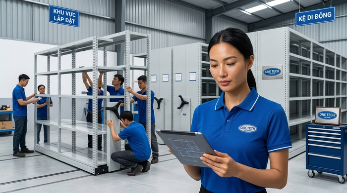 Quy trình lắp đặt kệ kho di động Lâm Đồng Quy trình lắp đặt kệ kho di động Lâm Đồng từ khảo sát đến nghiệm thu