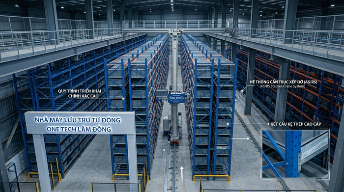 Quy trình triển khai Stacker-Crane Lâm Đồng của OneTech