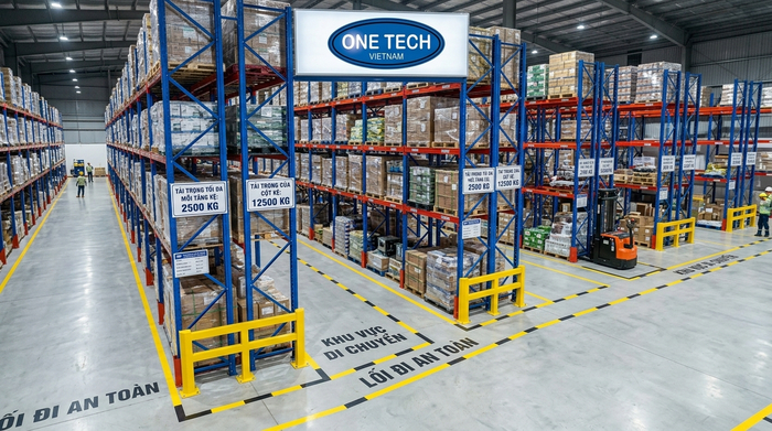 Tiêu chuẩn an toàn cho kệ kho trung chuyển Lâm Đồng gồm tải trọng, lối đi và bảo vệ chân kệ