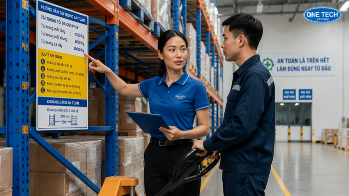 Bàn giao và đào tạo vận hành kệ kho hàng an toàn