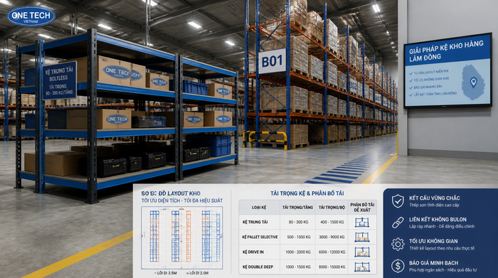 Báo giá kệ kho logistics Lâm Đồng theo thiết kế Báo giá kệ kho logistics Lâm Đồng theo layout và tải trọng