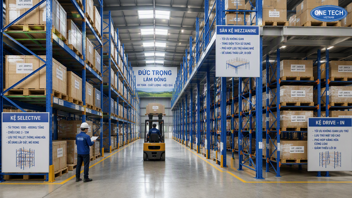Hệ thống kệ kho công nghiệp tại Đức Trọng Lâm Đồng