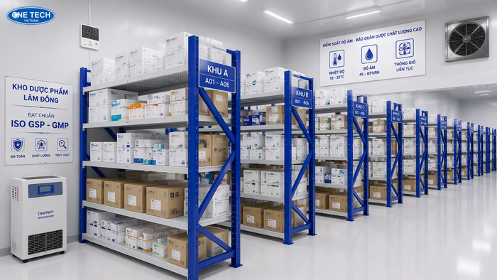 Kệ kho dược phẩm Lâm Đồng giúp sắp xếp thuốc khoa học trong kho