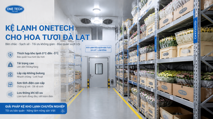 Kệ kho lạnh cho hoa tươi Đà Lạt Kệ kho lạnh bảo quản hoa tươi Đà Lạt Lâm Đồng