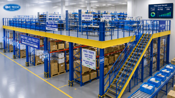 Kệ sàn lửng Mezzanine cho kho dược phẩm