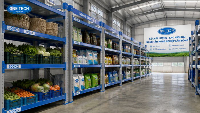 Thiết bị nhà kho Lâm Đồng cho kho nông sản và kho hàng công nghiệp