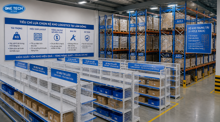 Tiêu chí lựa chọn kệ kho logistics Lâm Đồng Tiêu chí chọn kệ kho logistics phù hợp tại Lâm Đồng