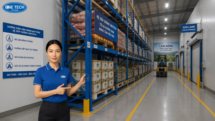 Ứng dụng kệ xếp chồng theo từng khu vực tại Lâm Đồng