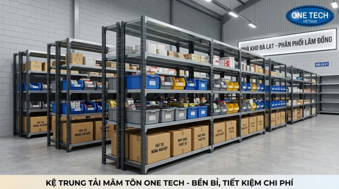 Kệ trung tải mâm tôn sơn tĩnh điện tại Lâm Đồng
