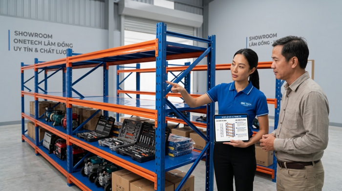 Quy trình lắp đặt kệ trung tải tại Lâm Đồng